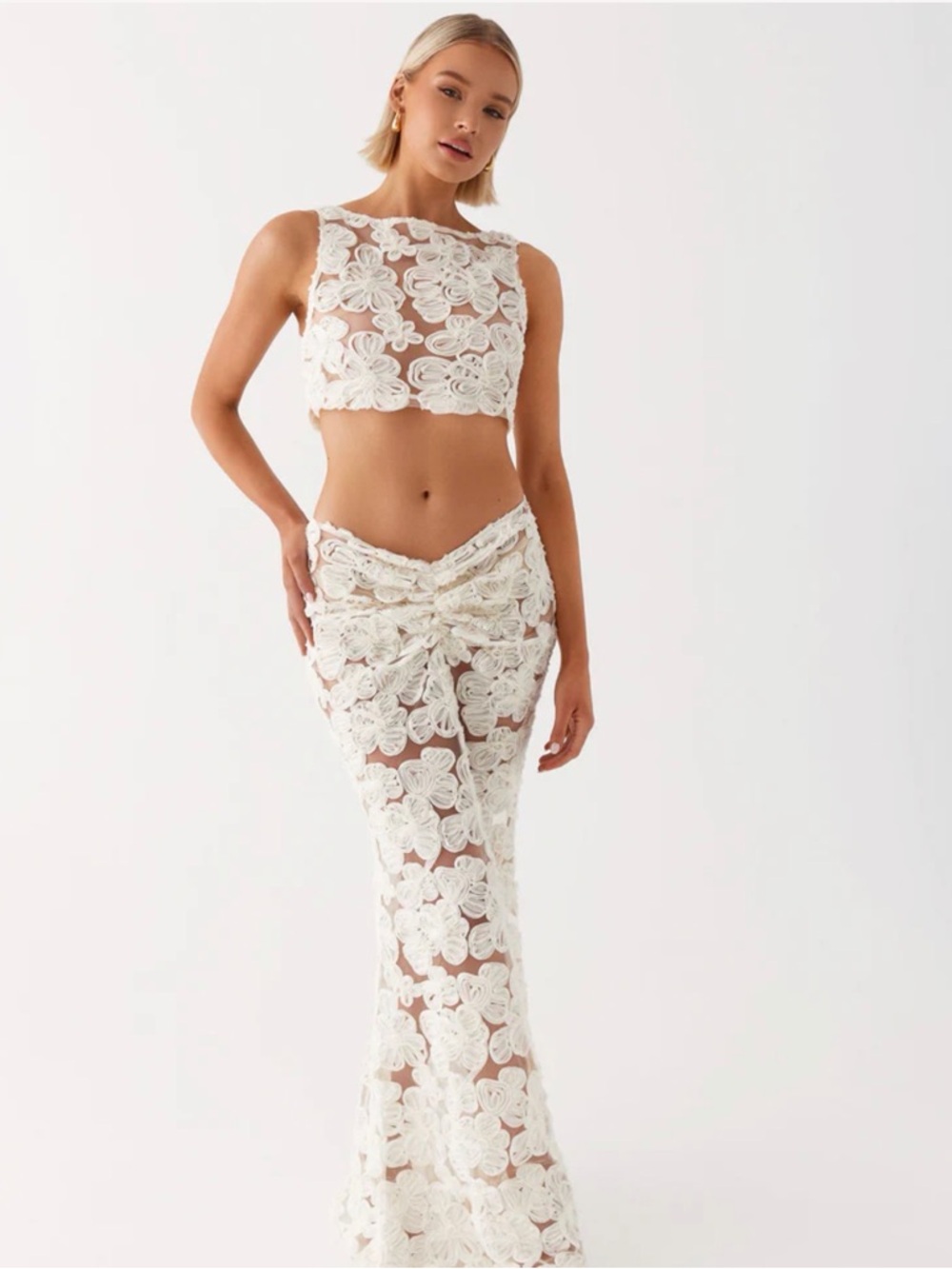 Peppermayo Fiorella Floret Two-Piece Set - Crop Top & Skirt